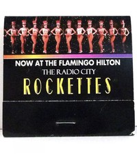 Flamingo Hilton Las Vegas Radio City Rockettes Vintage Matchbook Publicidade comprar usado  Enviando para Brazil