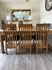 Solid oak dinning for sale  BRADFORD