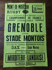 Ancienne affiche rugby d'occasion  Balma