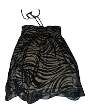 Vestido City Studio tamanho G gola amarrada estampa animal comprimento 38” elastano poli #Z5 comprar usado  Enviando para Brazil
