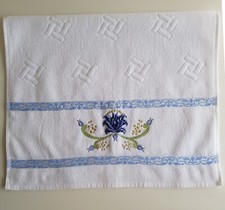 Serviette toilette blanc d'occasion  Dole