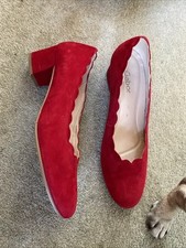 Red scalloped gabor for sale  RADSTOCK