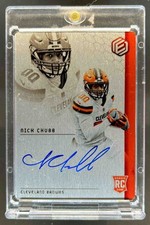 2018 Panini Elements Nick Chubb RC Rookie Auto #/199 Browns comprar usado 2018 Panini Elements Nick Chubb RC Rookie Auto #/199 Browns comprar usado  Enviando para Brazil