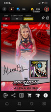 DIGITAL Topps WWE Slam Backlash 25 Alexa Bliss LE Red Signature Relic 75cc, usado comprar usado  Enviando para Brazil