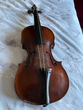 violín antiguo con tinta vieja escritura en su interior.  (hallazgo ático) segunda mano  Embacar hacia Mexico