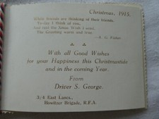 Vintage ww1 christmas for sale  INVERGORDON