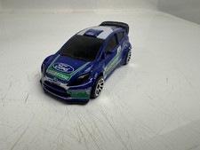 Majorette Ford Fiesta RS WRC Branco Azul Verde - Castrol Edge 1:58 3" sem pacote comprar usado  Enviando para Brazil