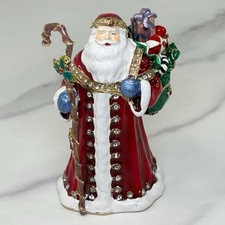 Christmas santa enameled for sale  Katy