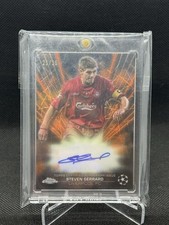 23-24 Steven Gerrard Black Lazer autógrafo laranja /25 comprar usado  Enviando para Brazil