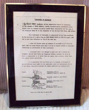 Instrument surrender signed for sale  BATLEY