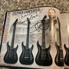 Catálogo de produtos Stephen Carpenter (Deftones) assinado 2008 Esp guitarras e baixos comprar usado  Enviando para Brazil