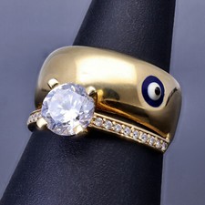 Glücksbringer doppel goldring gebraucht kaufen  Berlin
