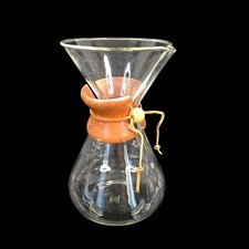 "Sello verde vintage Pyrex Chemex 11"" verter sobre cafetera 13 tazas soplado a mano EE. UU." segunda mano  Embacar hacia Mexico