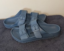 Sandálias Birkenstock Arizona Eva infantil tamanho UE 34 EUA 3 azul elemental estreito comprar usado  Enviando para Brazil