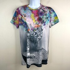 Camiseta arte gráfica unissex base imaginária Y2K tamanho P AOP VINTAGE tatuagem indie EUA comprar usado  Enviando para Brazil