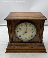 mantel solid oak clock for sale  Detroit
