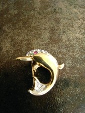 Gold tone dolphin for sale  BIRMINGHAM
