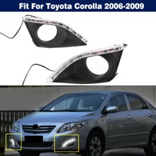 Luz de circulação diurna LED DRL lâmpadas de neblina brancas reajustadas para Toyota Corolla 2006-2009 comprar usado  Enviando para Brazil