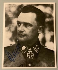 Foto assinada da Segunda Guerra Mundial alemã Waffen SS lançador de kart cavaleiros cruz, usado comprar usado  Enviando para Brazil
