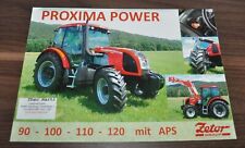 Zetor Proxima Power 90 100 110 120 Specyfikacja ciągnika Broszura Broszura na sprzedaż  PL