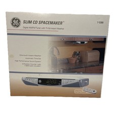 GE Slim Spacemaker Sob Gabinete CD Player Rádio AM/FM 7-5300 Novo Estoque Antigo comprar usado  Enviando para Brazil