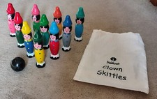 Wooden clown skittles for sale  BARNSTAPLE