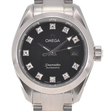 Relógio feminino automático diamante OMEGA Seamaster Aqua Terra 2563.55 11P R#137665 comprar usado  Enviando para Brazil