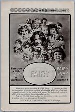 Usado, Sabonete de fadas 1904 vintage Ad N K Fairbank Co Chicago IL banho para bebês meninas pequenas comprar usado  Enviando para Brazil