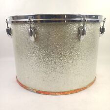 Slingerland 12x18" 3 Capas Plata Brillo Envoltura Concierto Tom Tambor Marcha Cuádruple/Bajo segunda mano  Embacar hacia Argentina