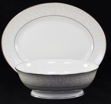 Lenox Opal Innocence grupo de prato de 13,25 polegadas e tigela oval de legumes de 9,5 polegadas comprar usado  Enviando para Brazil