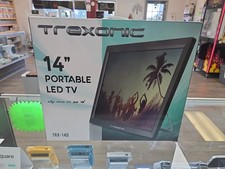 TV LED 14 polegadas recarregável portátil Trexonic com HDMI, SD/MMC, USB, VGA, AV I , usado comprar usado  Enviando para Brazil
