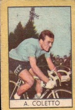 FIGURINA CARTONATA - CICLISMO CICLISTA " A. COLETTO " ANNI '50 na sprzedaż  Wysyłka do Poland