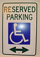reserved parking sign for sale  Brooks