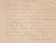Rudolfo lanciani lettera usato  Spedire a Italy