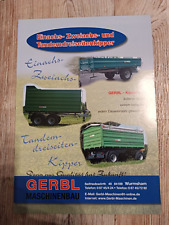 Prospekt gerbl dreiseitenkippe gebraucht kaufen  Spraitbach