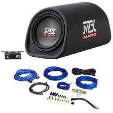 MTX Road Thunder RT8PT 8” 240 Watt Powered tubo baixo ventilado/portado + kit de fio amplificador comprar usado  Enviando para Brazil