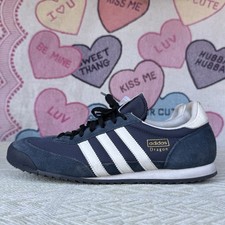 Tênis Adidas Originals Dragon Trainers masculino tamanho 9,5 branco marinho G50919, usado comprar usado  Enviando para Brazil