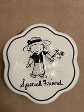 Caixa de bugigangas Enesco Special Friend Children of the Inner Light preta branca comprar usado  Enviando para Brazil