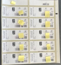 Lot étiquettes sticker d'occasion  Tulle