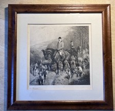 Hunt scene antique for sale  CAMBRIDGE