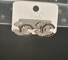 Chanel logo earrings for sale  Lagrangeville