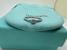 Anel solitário Tiffany Co ouro branco 18kt Paloma Picasso diamante martelado comprar usado  Enviando para Brazil