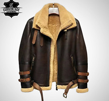 Men shearling aviator for sale  Shipping to Ireland