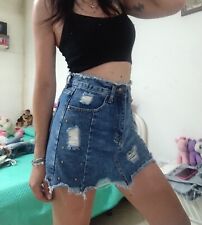 Mini gonna jeans usato  Torrenova