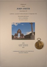 Somme casualty victory for sale  WOODHALL SPA