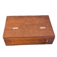 Escrivaninha portátil vintage de madeira com caneta-tinteiro faltando 2 botões quase co comprar usado Escrivaninha portátil vintage de madeira com caneta-tinteiro faltando 2 botões quase co comprar usado  Enviando para Brazil