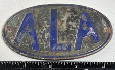 PLACA MEDALHÃO DE MONTAGEM DE RADIADOR DE PORCELANA ANTIGA “ALA” VINTAGE, usado comprar usado  Enviando para Brazil