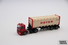Semirreboque Herpa MB Mercedes Atego 1828 TankContainer „Hoyer“ feito por si mesmo /H18008 comprar usado  Enviando para Brazil