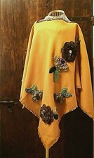 Poncho quadri leggero usato  Firenze