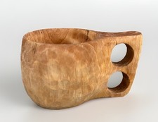 Caneca de madeira escandinava vintage Kuksa Noruega comprar usado  Enviando para Brazil